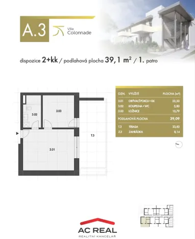 Prodej bytu 2+kk, Lednice, Slovácká, 39 m2