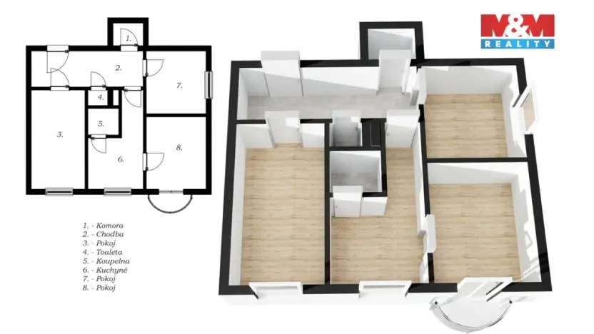 Pronájem bytu 3+1, Slaný, Rabasova, 82 m2