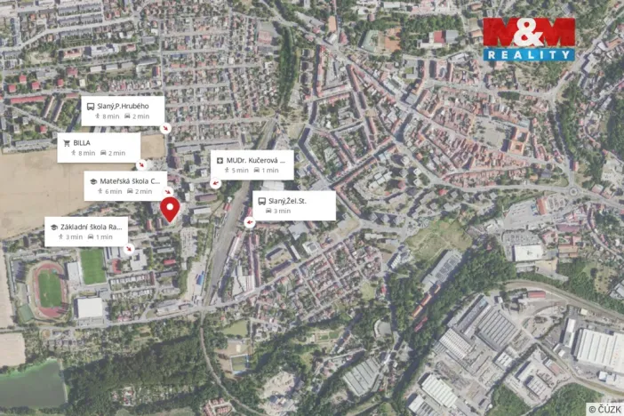 Pronájem bytu 3+1, Slaný, Rabasova, 82 m2