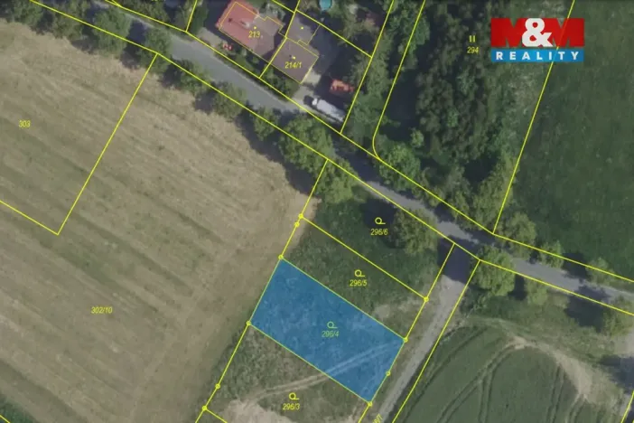 Prodej zahrady, Velké Popovice, Masarykova, 800 m2