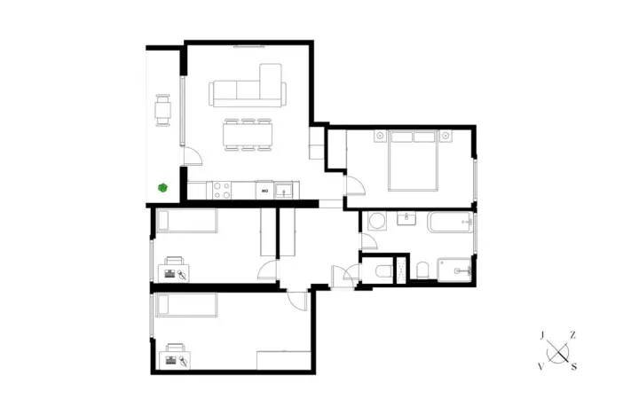 Prodej bytu 4+kk, Praha - Záběhlice, Hrusická, 80 m2