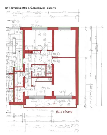 Prodej bytu 3+1, České Budějovice - České Budějovice 2, Zavadilka, 92 m2