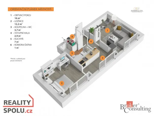 Prodej bytu 2+1, Pardubice - Zelené Předměstí, Arnošta z Pardubic, 47 m2