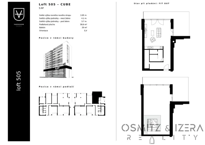 Pronájem bytu 2+kk, Praha - Modřany, Československého exilu, 73 m2