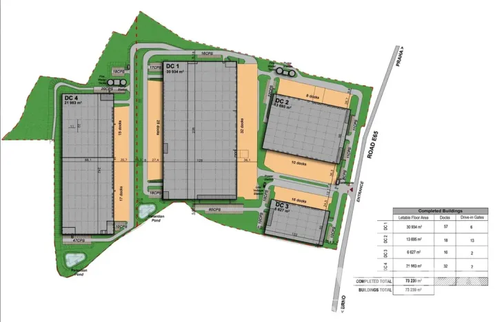 Pronájem skladu, Říčany - Jažlovice, 20940 m2