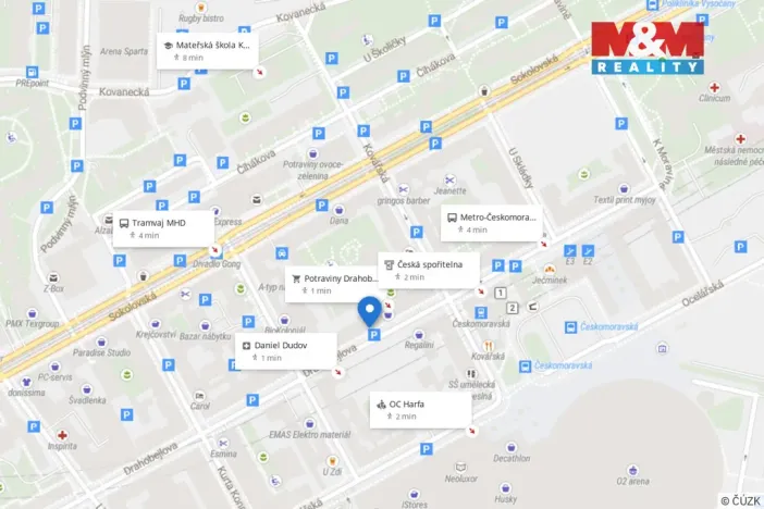 Prodej bytu 2+1, Praha - Libeň, Drahobejlova, 78 m2