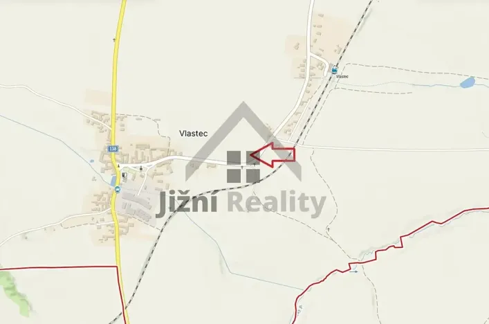 Prodej pozemku pro bydlení, Vlastec, 1158 m2