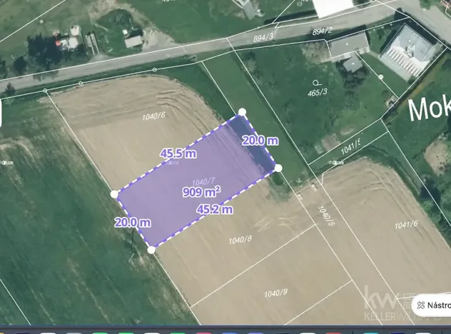 Prodej pozemku pro bydlení, Mokrouše, 909 m2