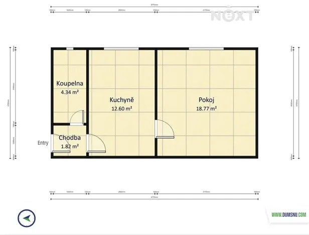 Prodej bytu 1+1, Šumperk, Banskobystrická, 38 m2
