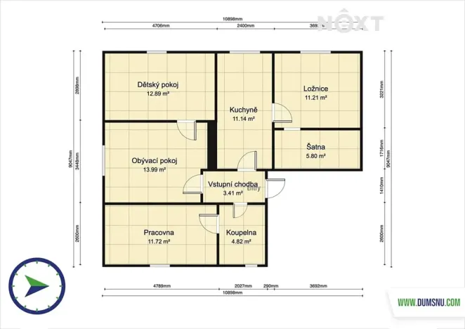 Prodej bytu 3+1, Loučná nad Desnou, 89 m2