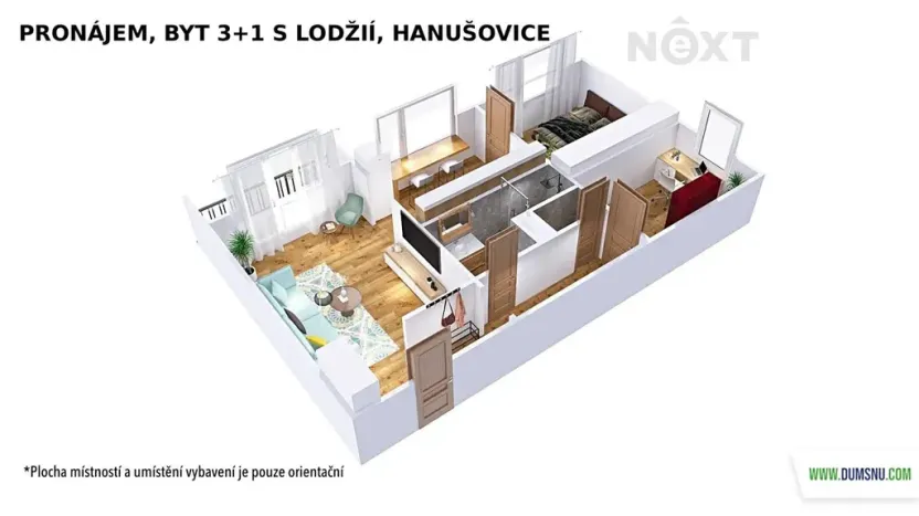 Pronájem bytu 3+1, Hanušovice, Zábřežská, 60 m2