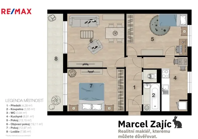 Prodej bytu 3+1, Chrudim - Chrudim II, Požárníků, 69 m2