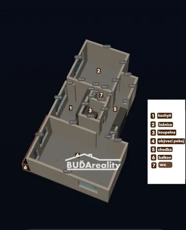 Pronájem bytu 2+1, Zlín - Malenovice, třída Svobody, 50 m2