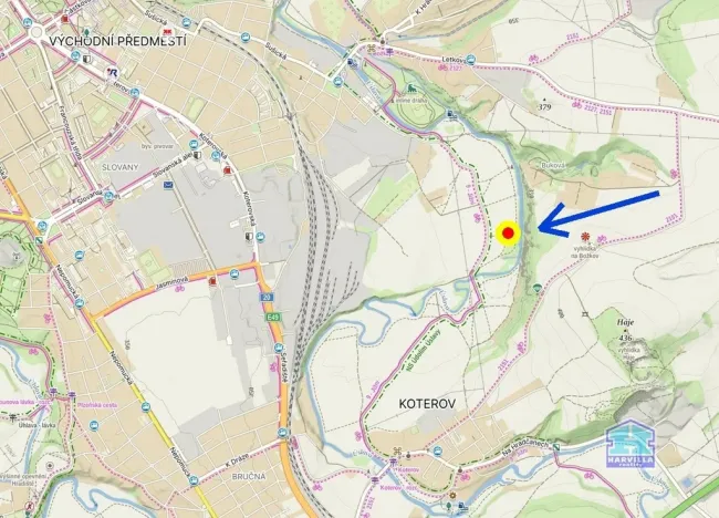 Prodej louky, Plzeň - Božkov, 2000 m2