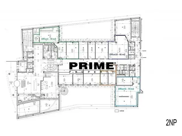 Pronájem kanceláře, Praha - Nové Město, Klimentská, 73 m2