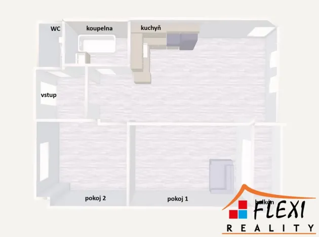 Pronájem bytu 3+kk, Ostrava - Bělský Les, Horní, 62 m2