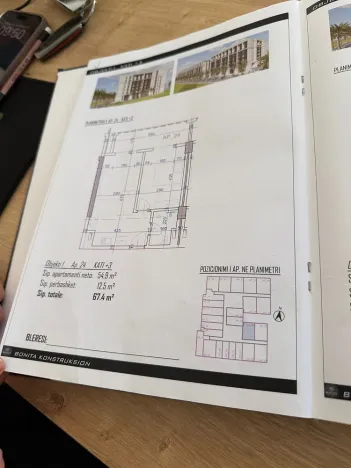 Prodej bytu 1+kk, Rruga Wiena, Golem, Albánie, 37 m2