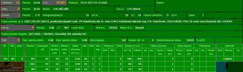 Prodej lesa, Vysoká, 12485 m2