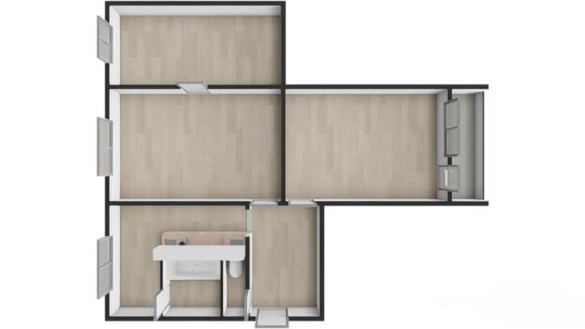 Prodej bytu 3+1, Plzeň - Severní Předměstí, Sokolovská, 76 m2