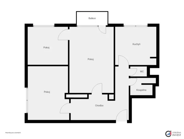 Prodej bytu 3+1, Pardubice - Zelené Předměstí, Benešovo náměstí, 78 m2