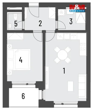 Prodej bytu 2+kk, Brandýs nad Labem-Stará Boleslav, Dřevčická, 45 m2