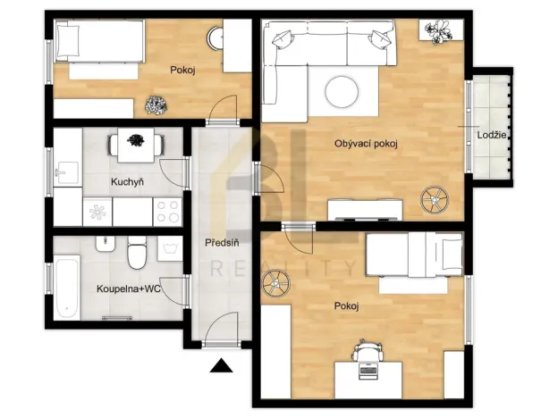 Prodej bytu 3+1, Hodonín, Seifertova, 55 m2