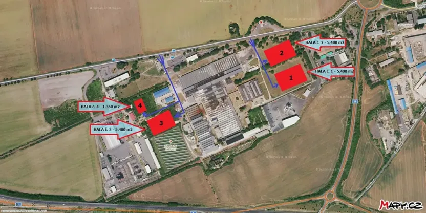 Pronájem skladu, Louny, Postoloprtská, 17550 m2