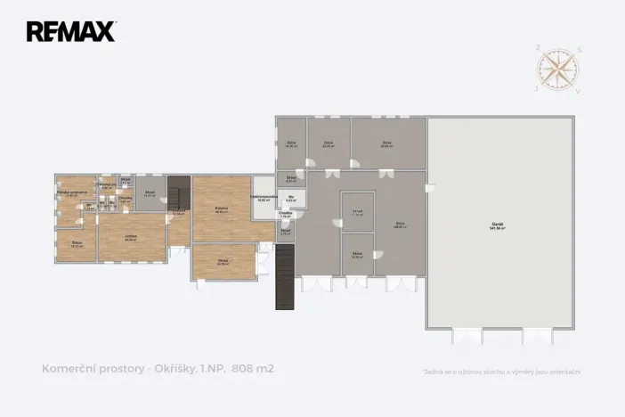 Prodej komerčního pozemku, Okříšky, Za tratí, 34555 m2