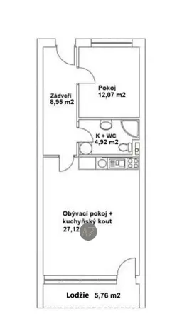 Pronájem bytu 2+kk, Dobřany, Loudů, 56 m2