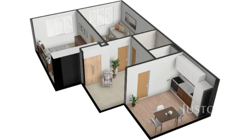 Prodej bytu 2+1, Písek - Budějovické Předměstí, Šafaříkova, 52 m2