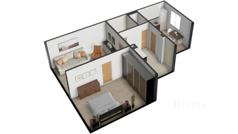 Prodej bytu 2+1, Písek - Budějovické Předměstí, Šafaříkova, 52 m2