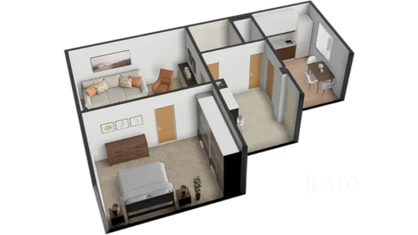 Prodej bytu 2+1, Písek - Budějovické Předměstí, Šafaříkova, 52 m2