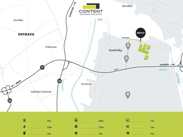 Pronájem výrobních prostor, Ostrava - Kunčičky, Lihovarská, 19500 m2