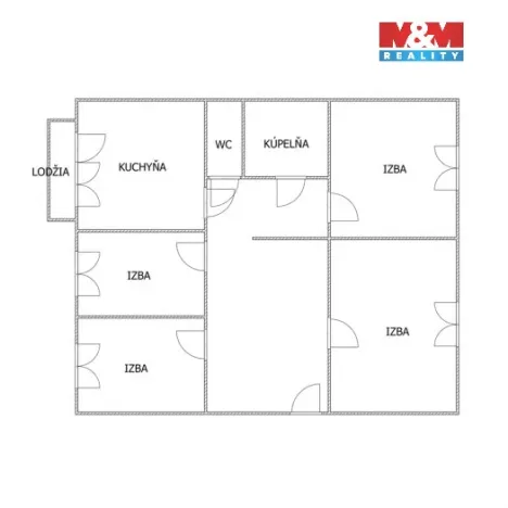 Pronájem bytu 4+1, Litvínov - Janov, Hamerská, 75 m2