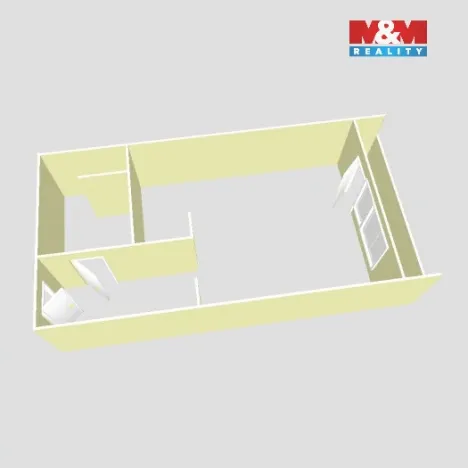 Pronájem bytu 1+kk, Klášterec nad Ohří, Budovatelská, 25 m2