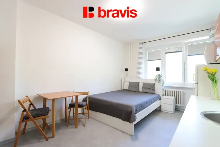 Pronájem bytu 1+kk, Brno, Leitnerova, 22 m2