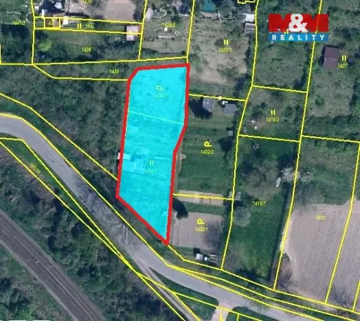 Prodej zahrady, Hoštka, 1330 m2