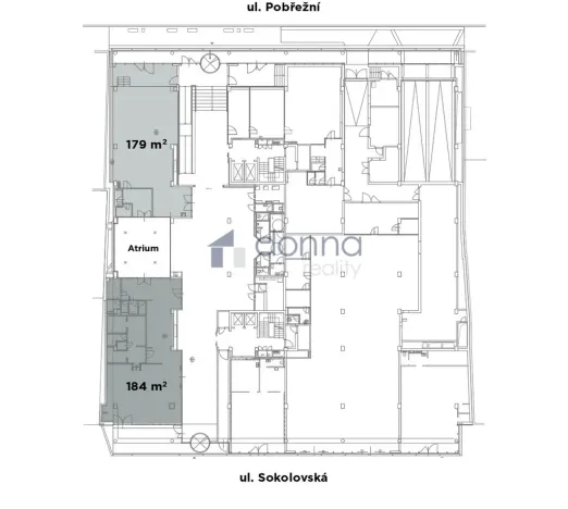 Pronájem obchodního prostoru, Praha, Sokolovská, 363 m2
