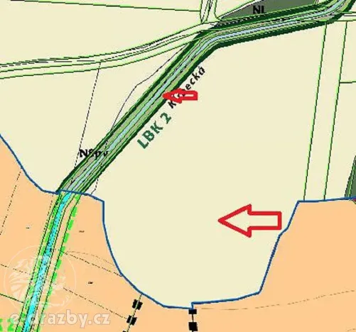 Dražba pole, Oseček, 83999 m2