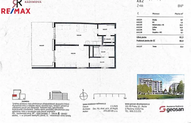 Prodej bytu 2+kk, Praha - Břevnov, Radimova, 67 m2