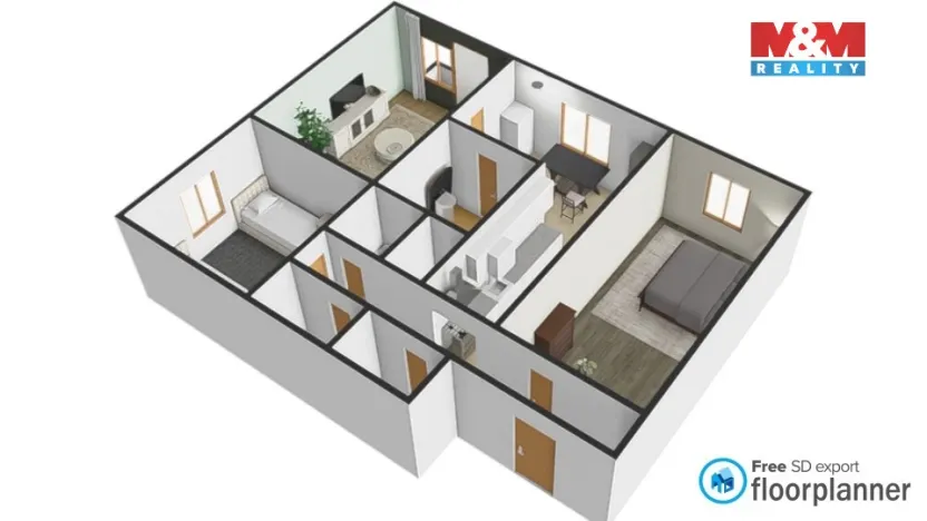 Prodej bytu 3+1, Jihlava, S. K. Neumanna, 72 m2