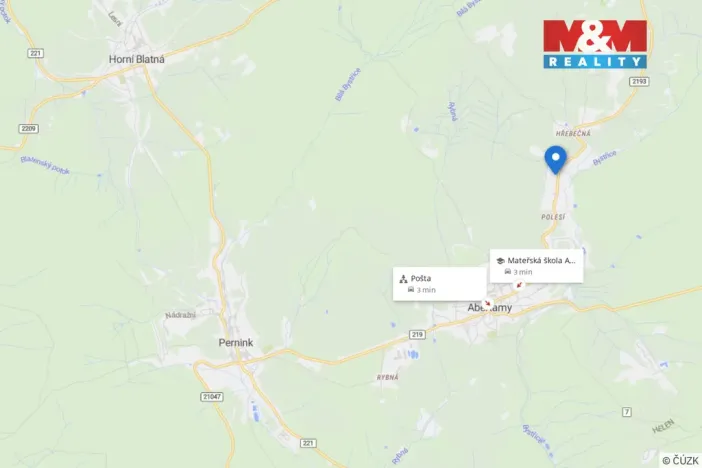 Prodej pozemku pro bydlení, Abertamy - Hřebečná, 580 m2