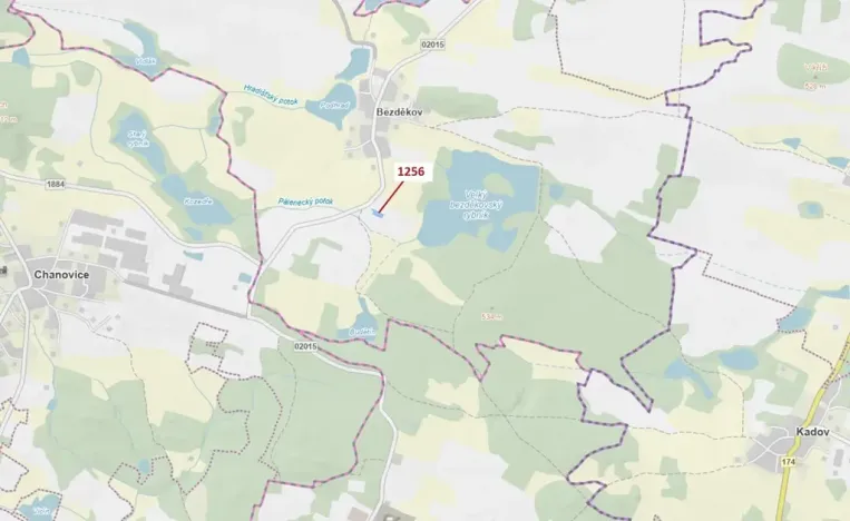 Dražba lesa, Hradiště, 1284 m2