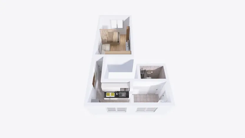 Pronájem bytu 1+1, Šumperk, Žerotínova, 40 m2