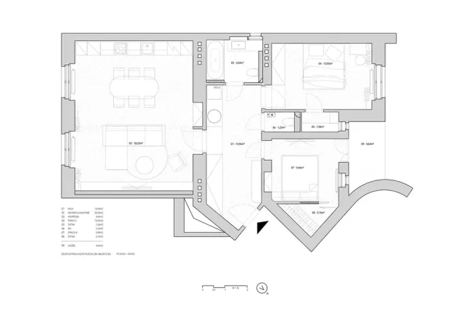 Prodej bytu 3+kk, Praha - Vinohrady, Rejskova, 97 m2