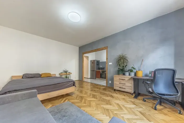 Prodej bytu 1+1, Praha - Podolí, Nedvědovo náměstí, 37 m2