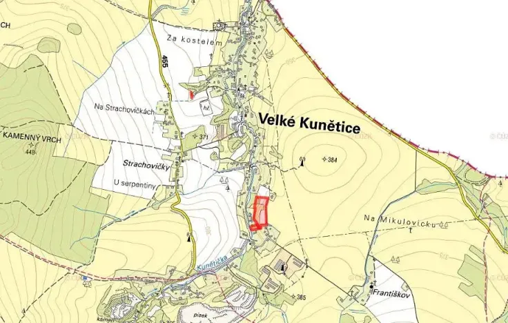 Prodej louky, Velké Kunětice, 6121 m2