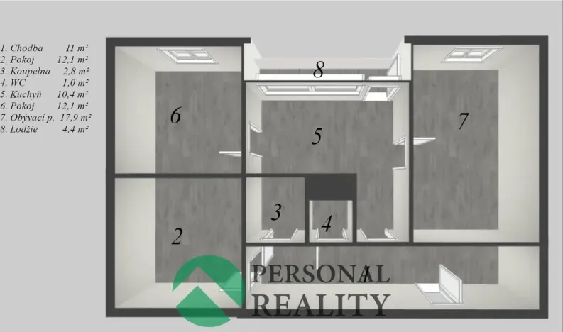 Prodej bytu 3+1, Karlovy Vary, U Koupaliště, 68 m2