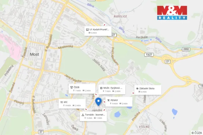 Prodej bytu 3+1, Most, Bohuslava Vrbenského, 68 m2