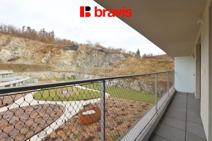 Pronájem bytu 2+kk, Brno - Komín, Bystrcká, 55 m2